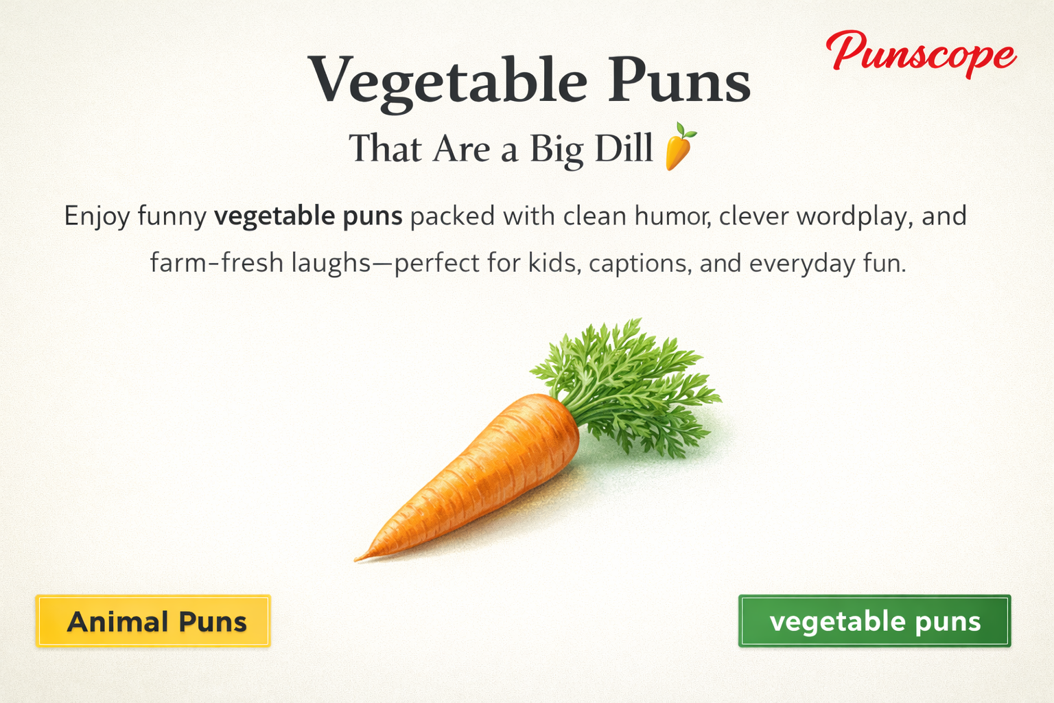 Vegetable Puns