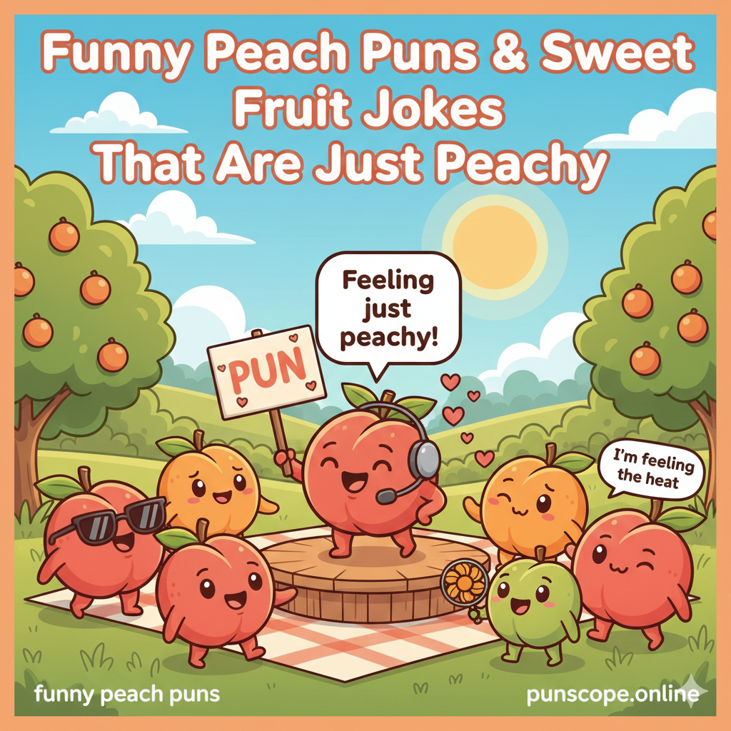 funny peach puns