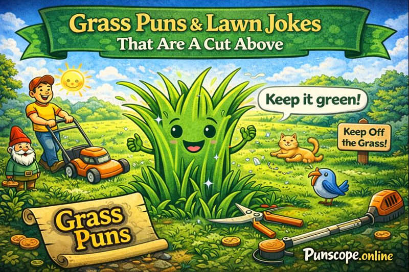 grass puns