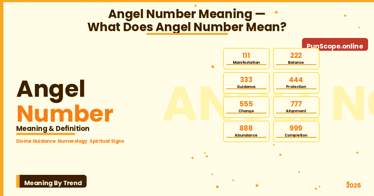 angel number meaning