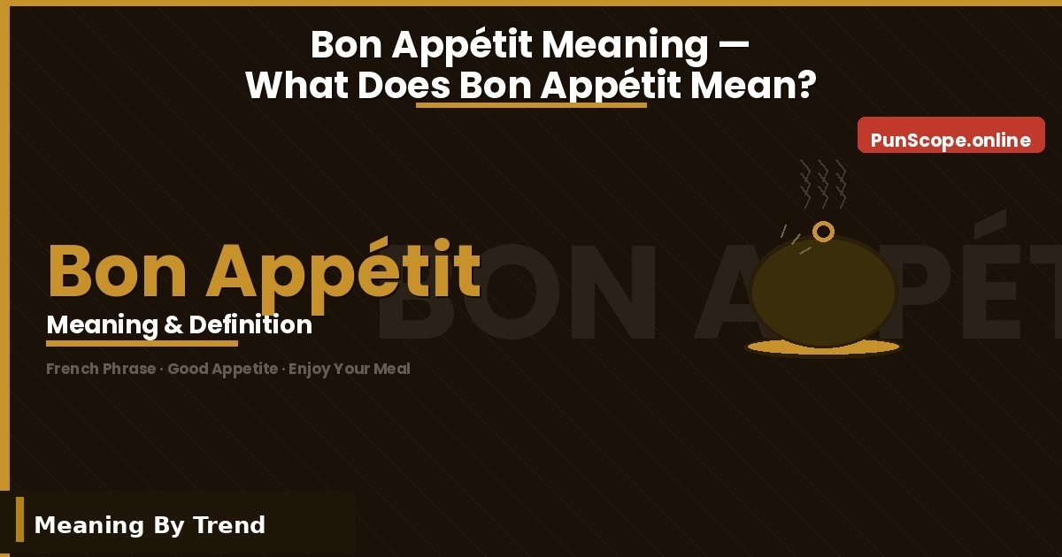bon appetit meaning