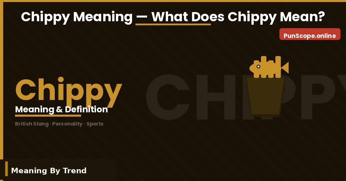 chippy meaning