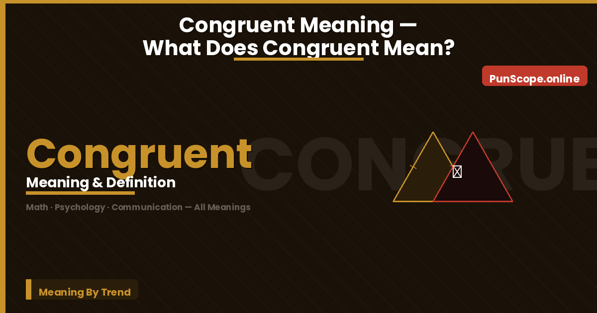 congruent meaning