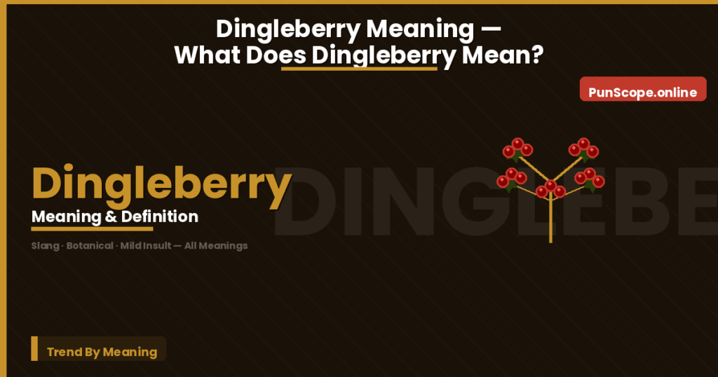 dingleberry meaning