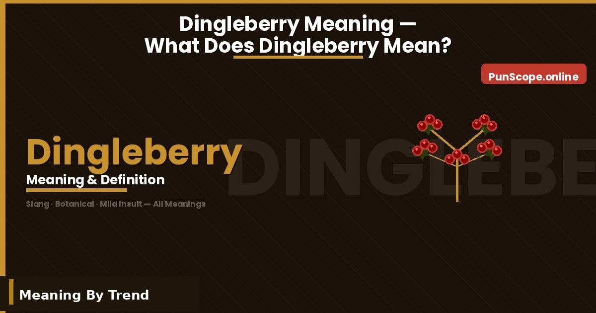 dingleberry meaning