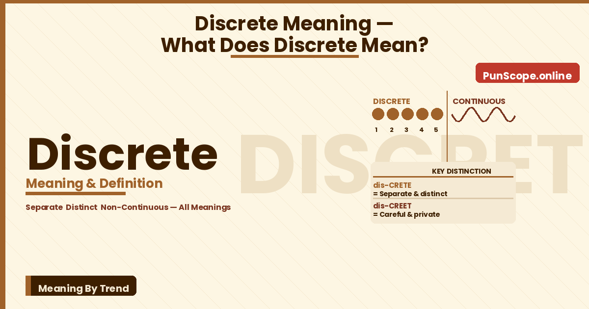 discrete meaning