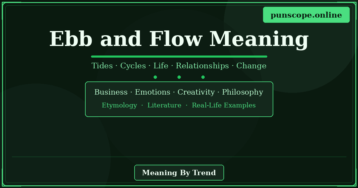 ebb and flow meaning