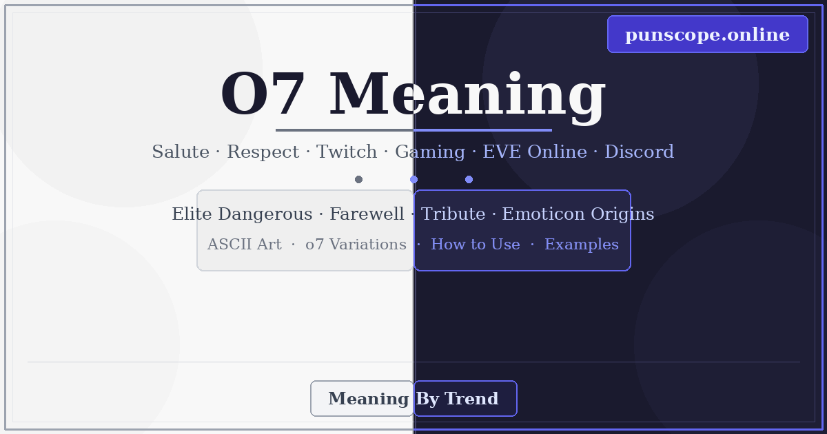 o7 meaning