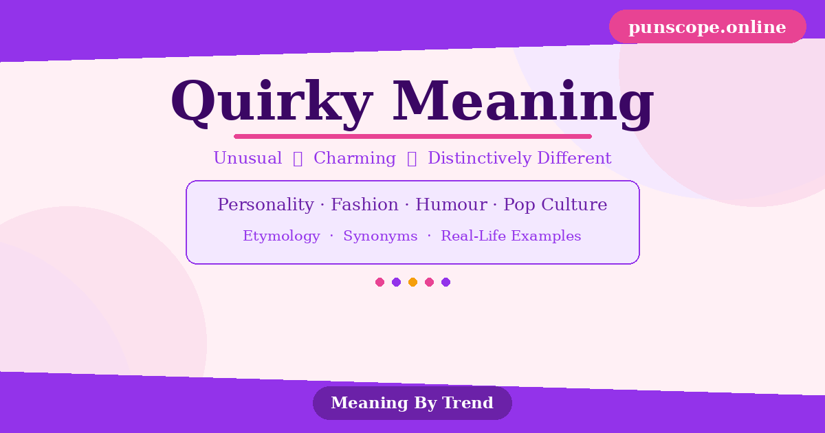 quirky meaning