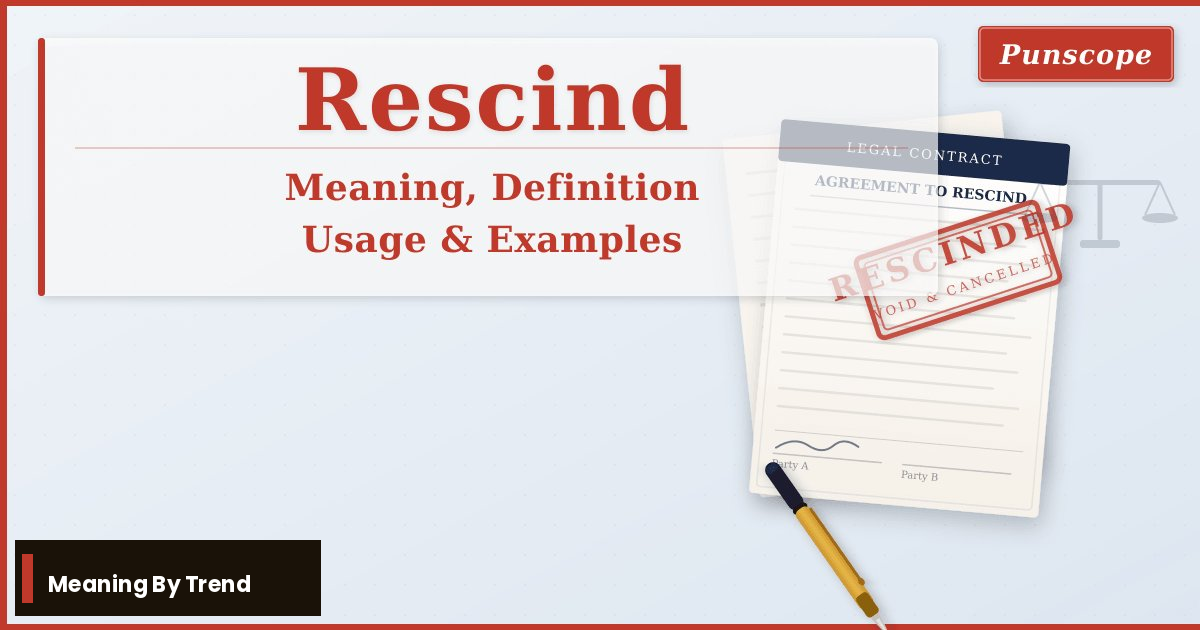 rescind meaning