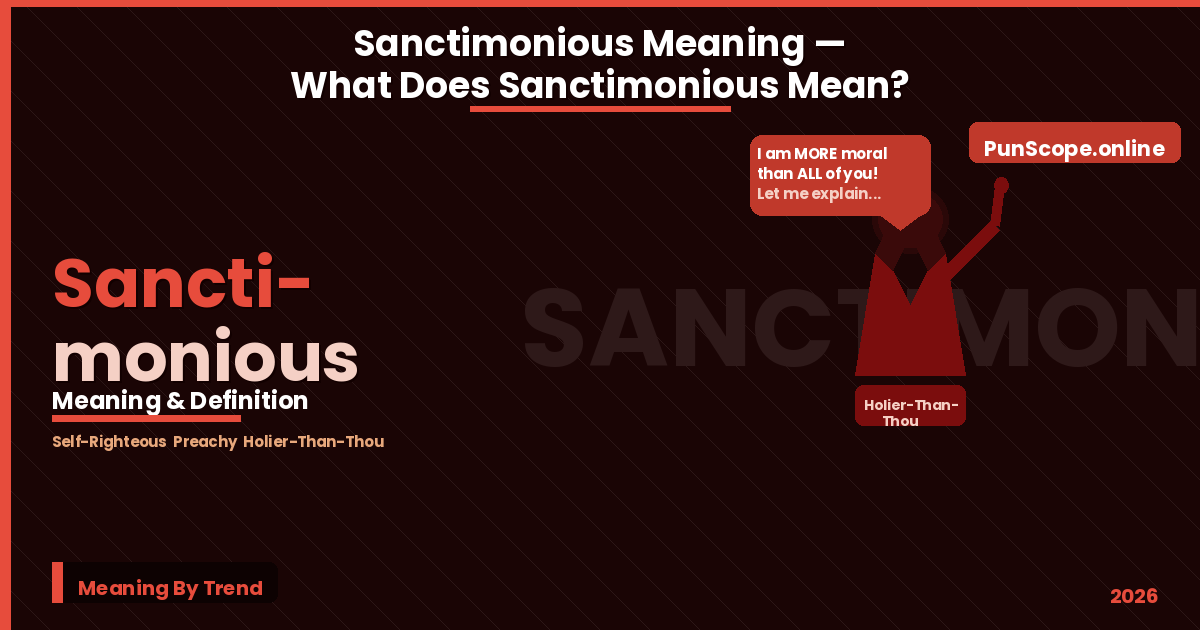sanctimonious meaning