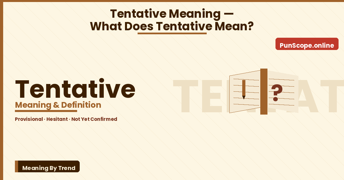 tentative meaning