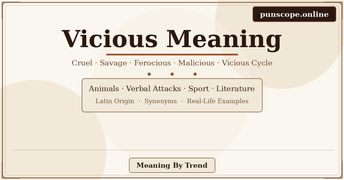vicious meaning
