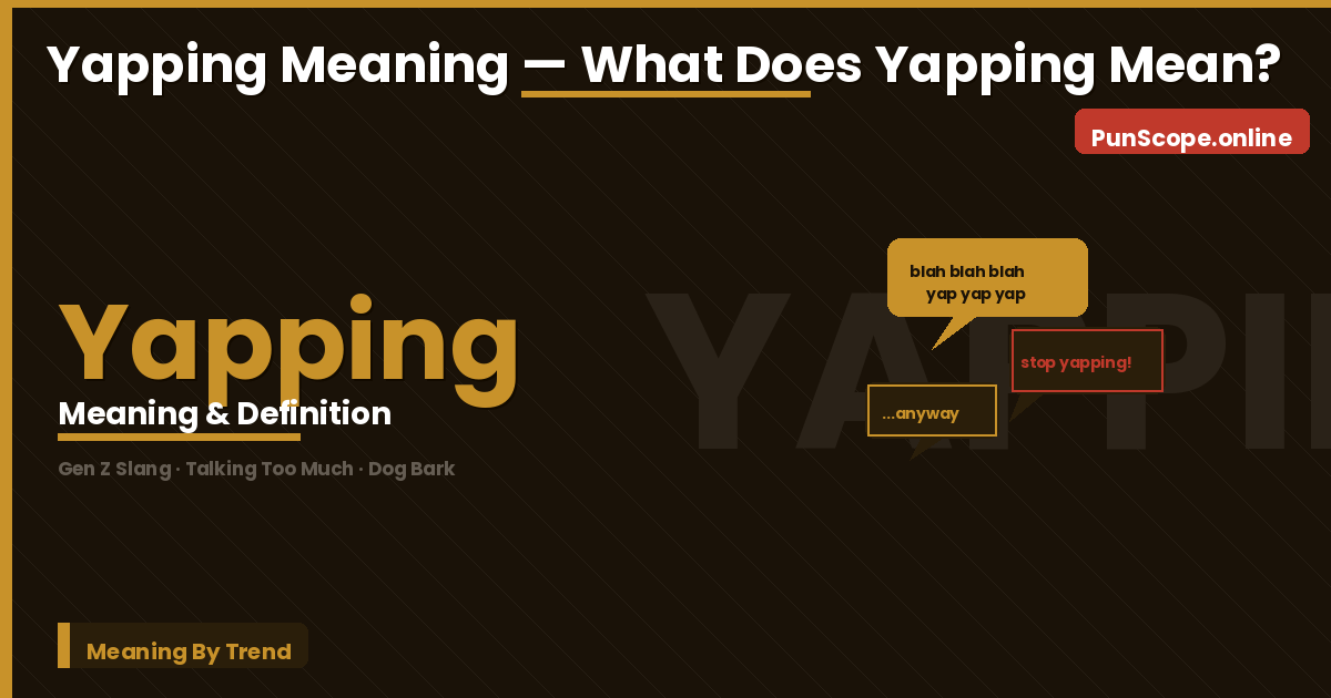 yapping meaning