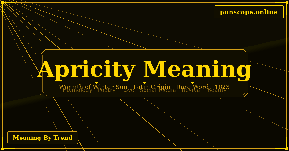 apricity meaning