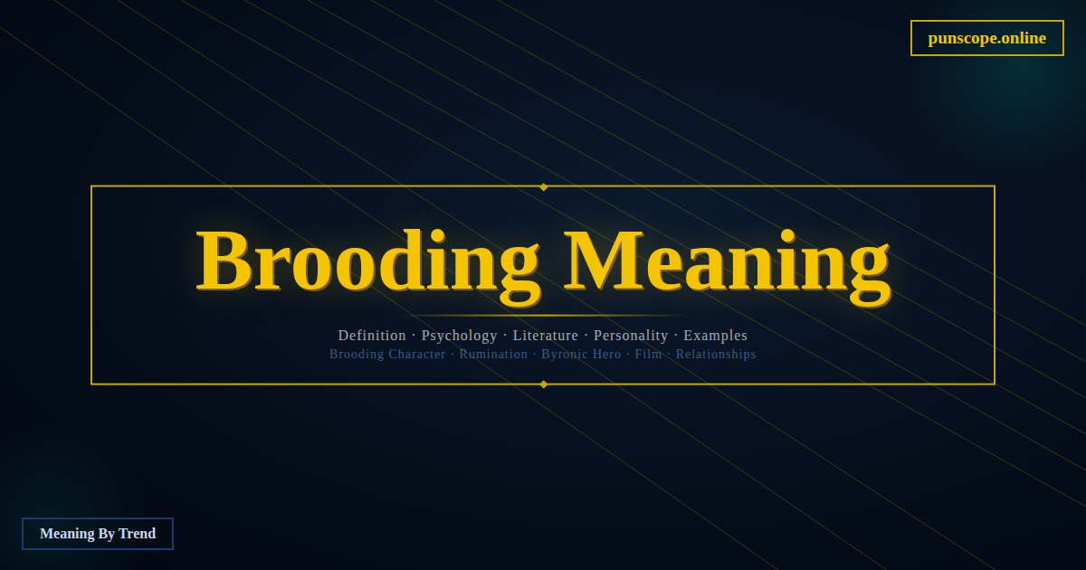brooding meaning