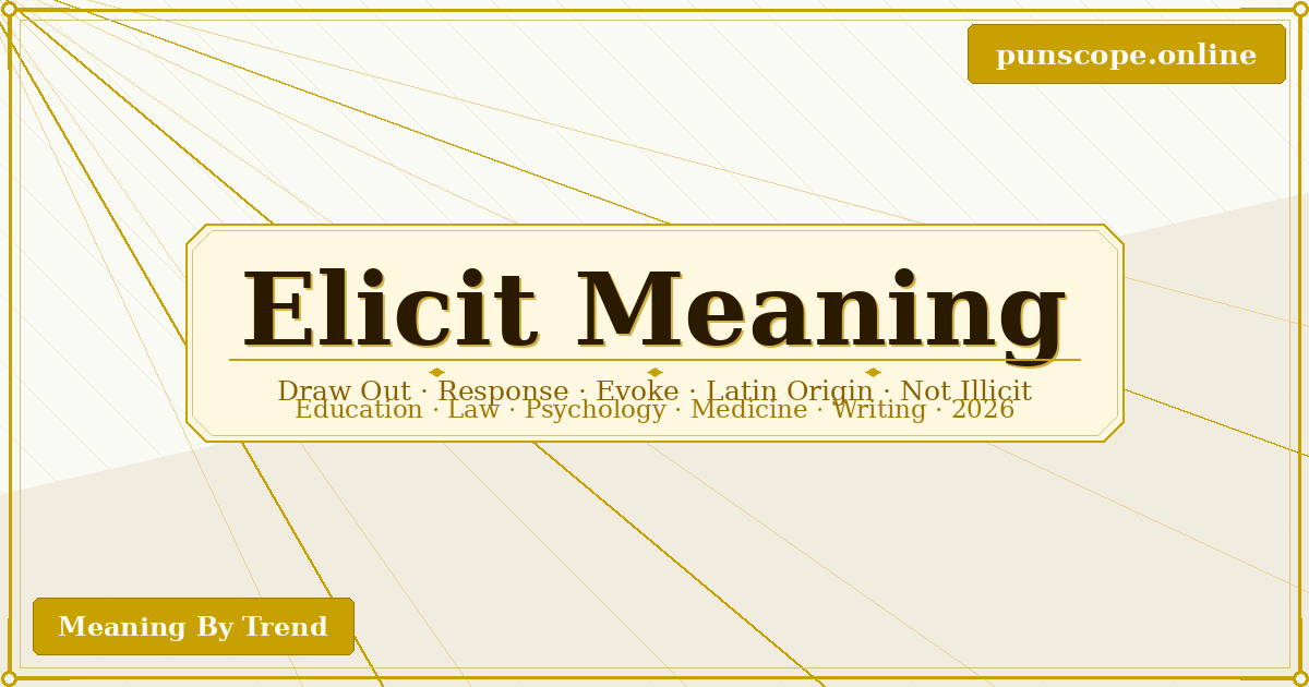 elicit meaning