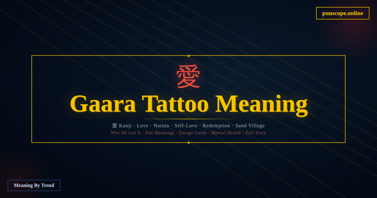 gaara tattoo meaning