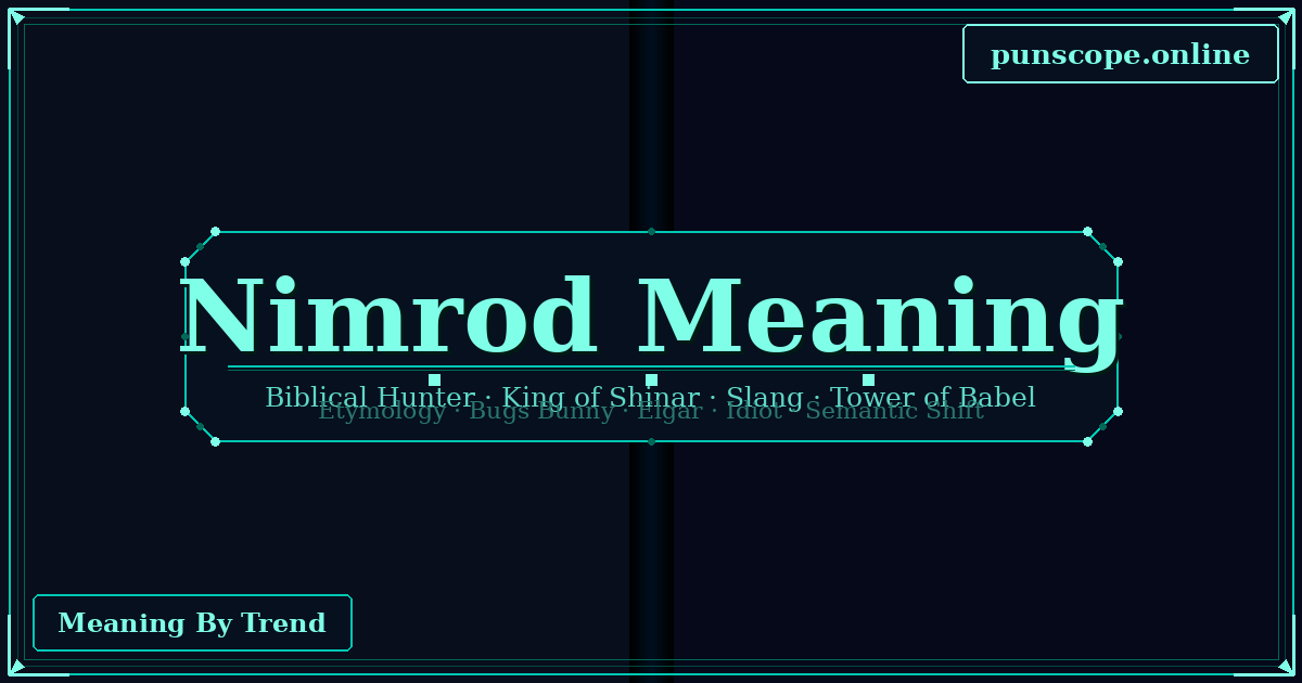nimrod meaning
