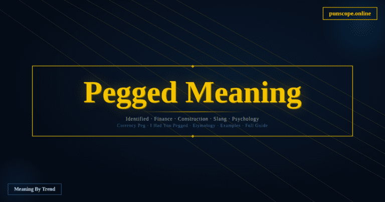 Pegged Meaning – What Does Pegged Mean? Full Guide With Examples - Punscope