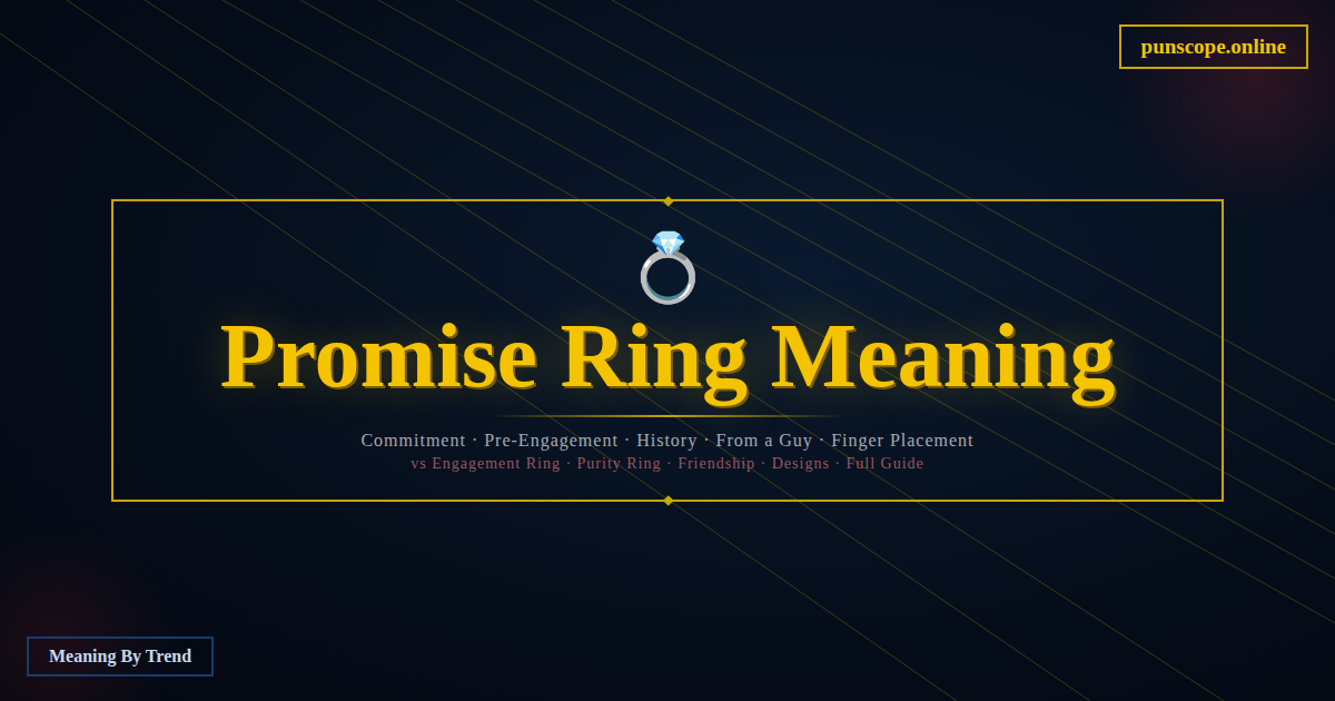 promise ring meaning