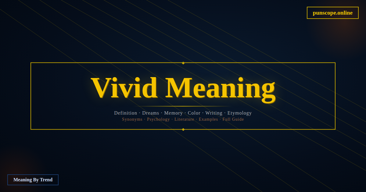 vivid meaning